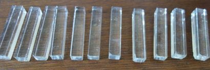 BACCARAT Onze porte-couteaux rectangulaire...