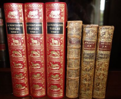 Lot de volumes reliés et brochés dont quatre...