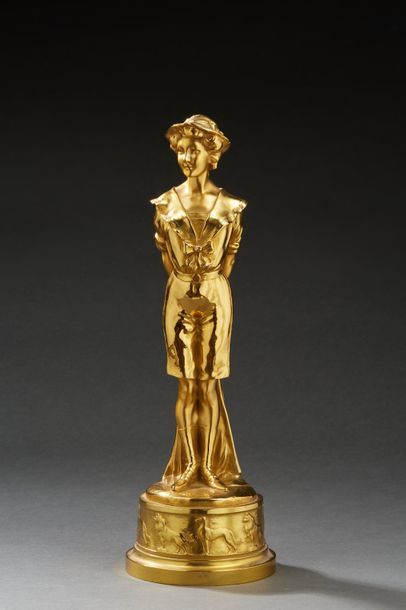 Joe DESCOMPS (1869-1960) d'après Jeune femme...