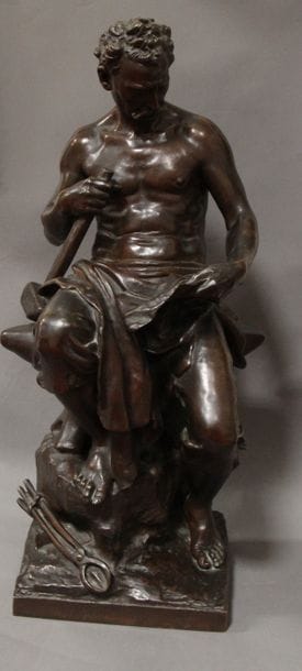 Mathurin MOREAU (1822-1912) d'après Le forgeron...