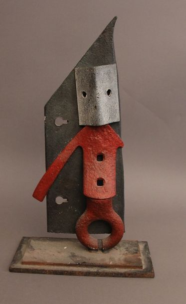 *Ecole contemporaine
Personnage debout
Sculpture...