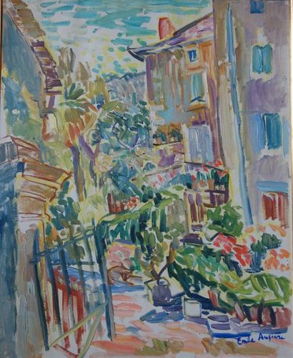Deux peintures à l'encre sur soie, probablement...