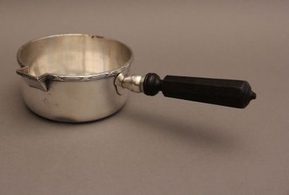 Casserole à bouillie en argent 950°/°° à...