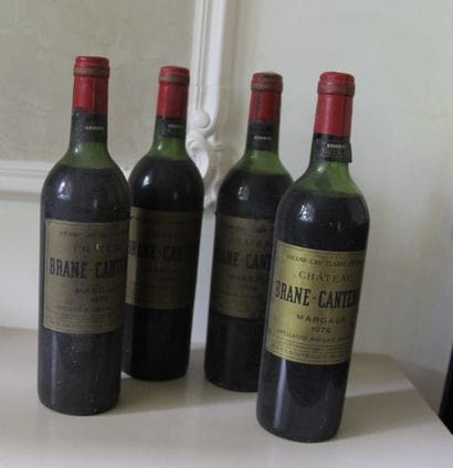 4 bouteilles Brane Cantenac 1976 (es, 2MB,...