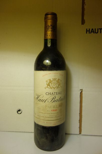 11 bouteilles château HAUT BATAILLEY 1990...