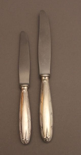 CHRISTOFLE Partie de ménagère en métal argenté...