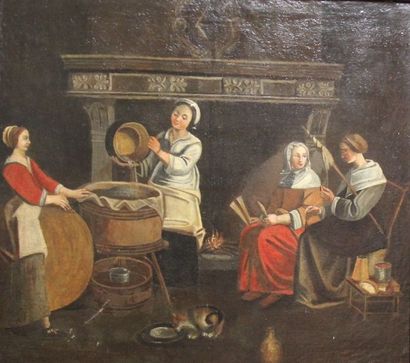 Dans le goût hollandais Scène d’intérieur...