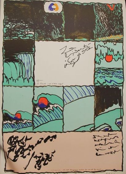 Pierre ALECHINSKY (1927-) La liberté c'est...