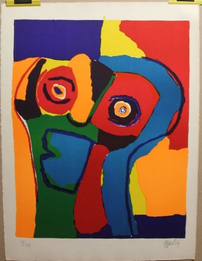 Karel APPEL (1921-2006) Composition lithographie...