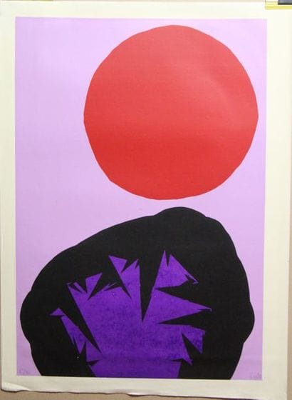 Luis FEITO (1929-) Composition sérigraphie...
