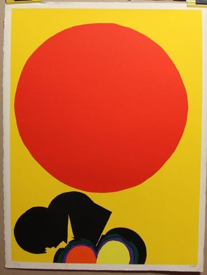 Luis FEITO (1929-) Composition sérigraphie...