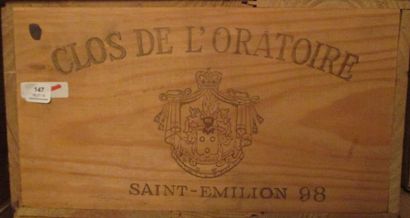 12 bouteilles CLOS DE L'ORATOIRE, St-Emilion...