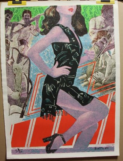 Gianni BERTINI v(1922-2010) Flamenco sérigraphie...