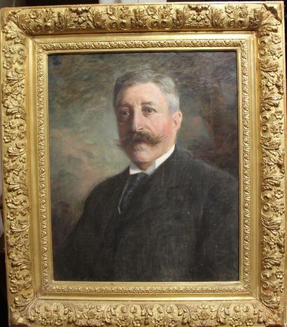 Edouard GELHAY (1856-1939) Portrait d'homme...