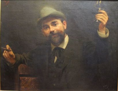 Caesar PHILIPP (1859-1930) Homme portant...