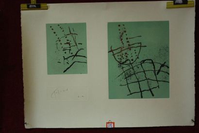 Pierre TALCOAT
Sans titre. Deux compositions...