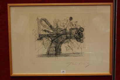 Jean TINGUELY
Chaos. 1973 21,8 x 27 cm. Eau...