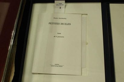 PIERRE ALECHINSKY
Petites huiles. Daniel...