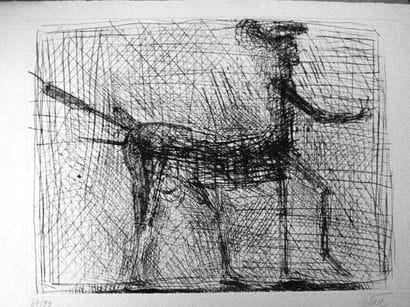 CÉSAR
Centaure. Hommage à Picasso. Deux gravures...