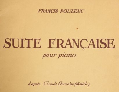 Francis POULENC (1899-1963), compositeur...
