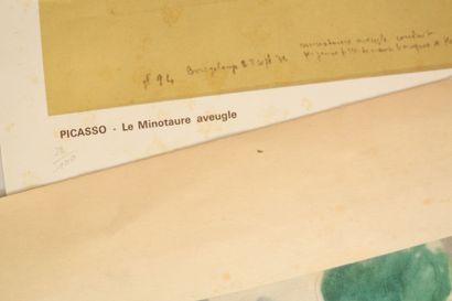 Fort lot d'œuvres sur papier, comprenant...