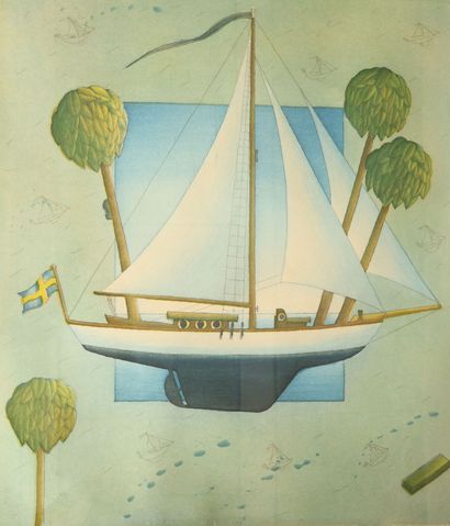 Bo CRONQVIST (suédois, né en 1948).
Bateau...