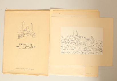 Réunion de dix portfolios d'art contenant...