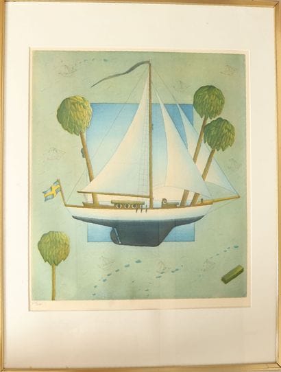 Bo CRONQVIST (suédois, né en 1948).
Bateau...