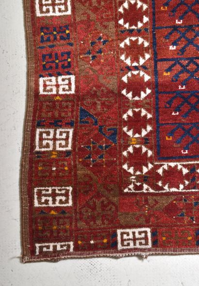 Tapis Turkmène (chaine, trame et velours...