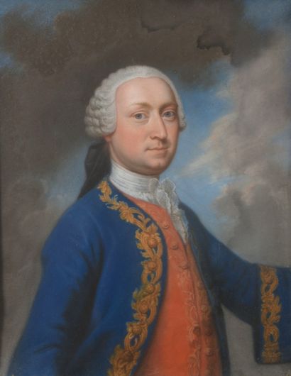 École suisse du XVIIIe s, Portrait présumé...