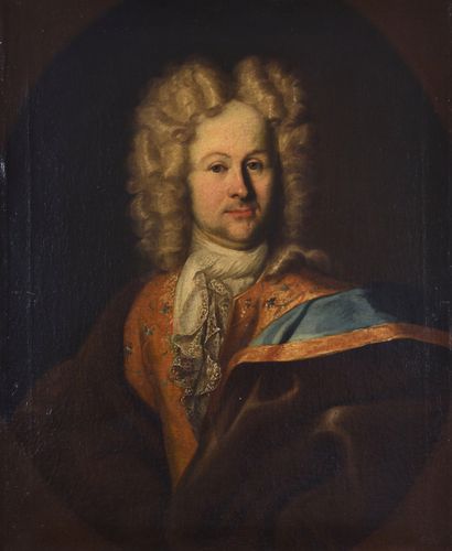 École suisse du XVIIIe, Portrait d'homme...