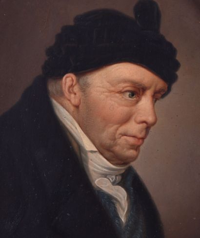 École suisse du XIXe s, Portrait d'homme...
