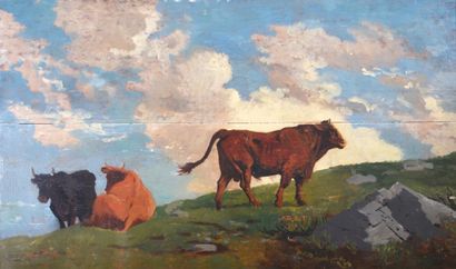 Eugène VERBOECKHOVEN (1798/99-1881), Vaches...