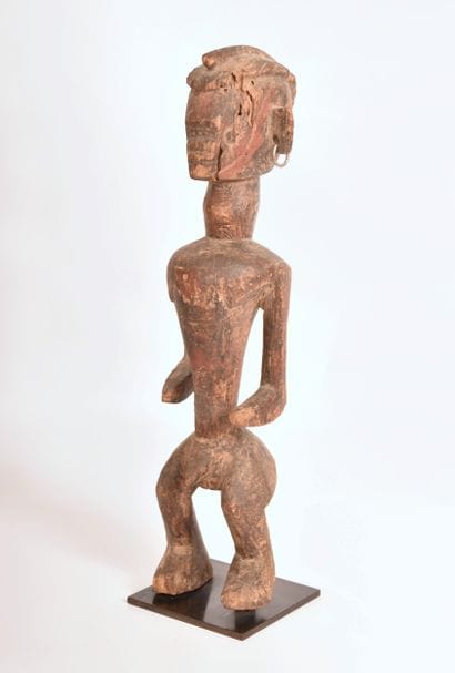 Statue Montol, Nigeria, en bois figurant...