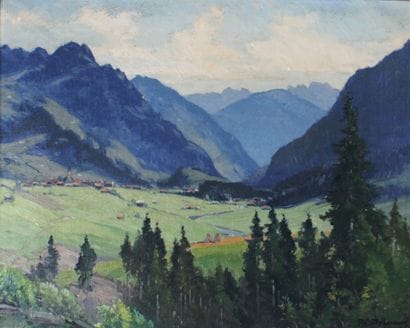 Frank Charles PEYRAUD (1858-1948), Paysage...
