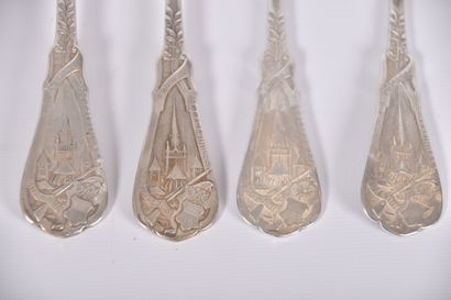 Varia de couverts Suisse XIX e et XXe s,...