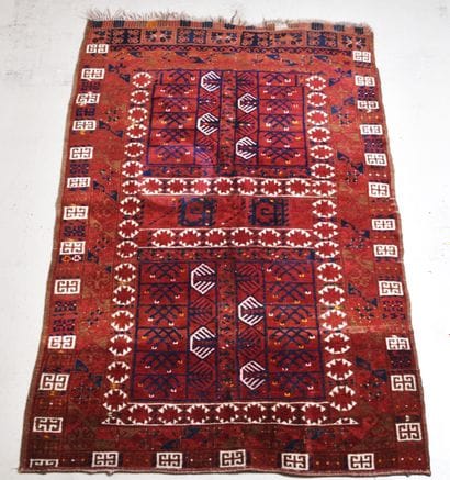 Tapis Turkmène (chaine, trame et velours...