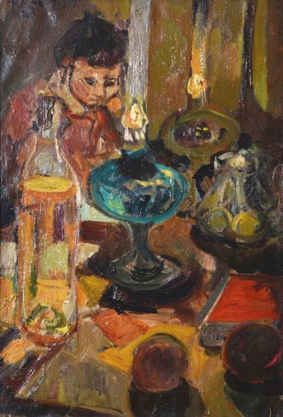 Jean Félix DUCOMMUM (1920-1958), Scène d'intérieur...
