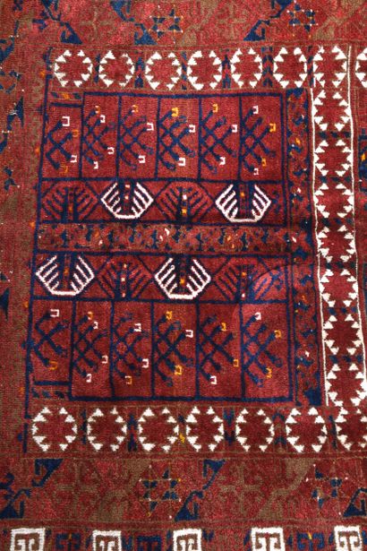Tapis Turkmène (chaine, trame et velours...