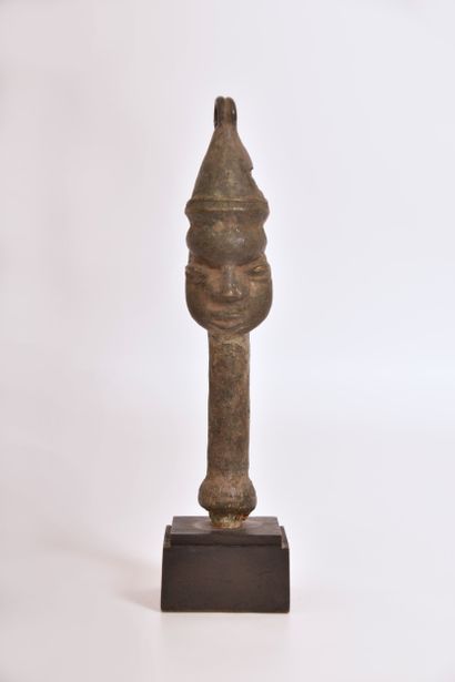 Sculpture ogboni Yorouba, Nigeria, figurant...