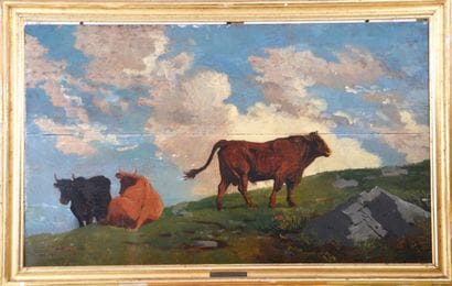 Eugène VERBOECKHOVEN (1798/99-1881), Vaches...
