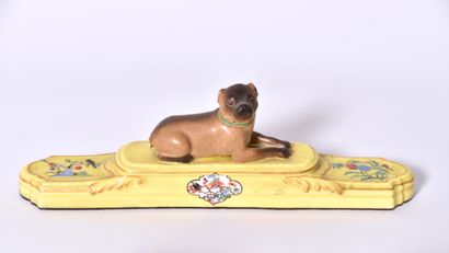MEISSEN XIXe s, Partie de nécessaire de bureau...