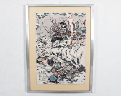 JAPON, Utagawa KUNIYOSHI (1798-1861), Scène...