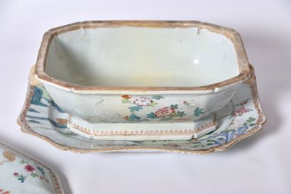 Chine XVIIIe s, Compagnie des Indes, Soupière...
