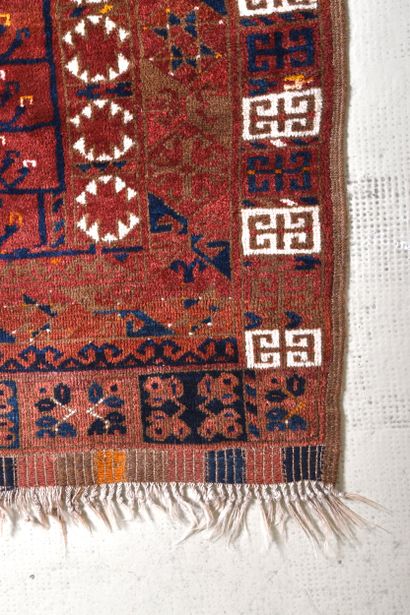 Tapis Turkmène (chaine, trame et velours...