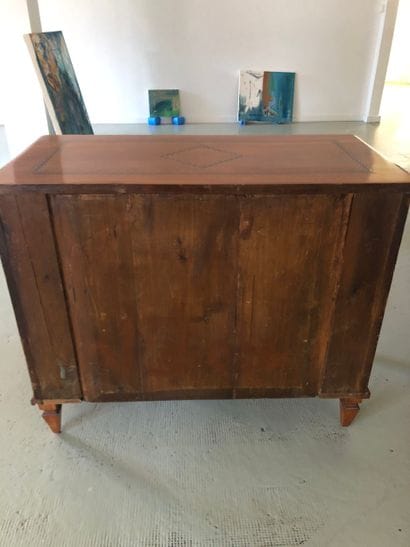 Commode époque Directoire, en merisier et...