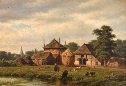 Willem Karel NAKKEN (1835-1926), Vue d'une...