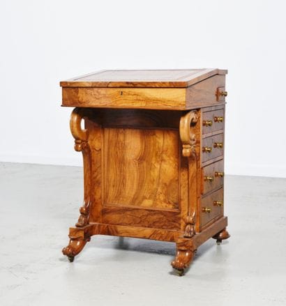Bureau Davenport Angleterre XIXe s en placage...