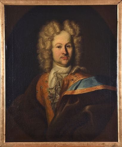 École suisse du XVIIIe, Portrait d'homme...
