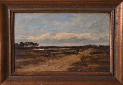 Dans le goût de Louis Aimé JAPY, Paysage...